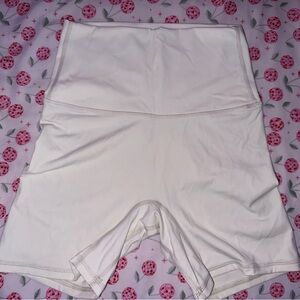 White Biker Shorts